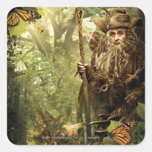 Sticker Carré RADAGAST™ dans la forêt