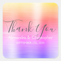 Rainbow Pastel Mariage Faveur Merci