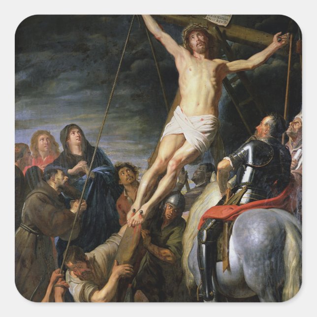Sticker Carré Raising the Cross, 1631-37 (Devant)