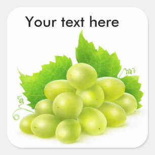 Sticker Carré raisins blancs