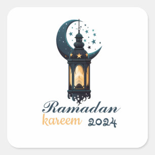 Sticker Carré Ramadan Kareem Moubarak ramadan 2024
