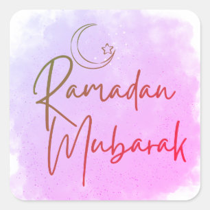 Sticker Carré Ramadan Mubarak
