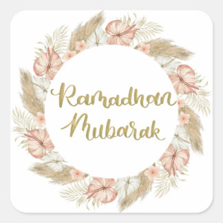 Sticker Carré Ramadan Mubarak 3