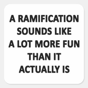 Sticker Carré Ramification