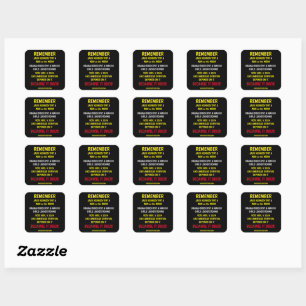 STICKER CARRÉ RAPPELEZ-VOUS DE VOTER