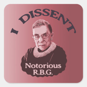 Sticker Carré RBG notoire - p