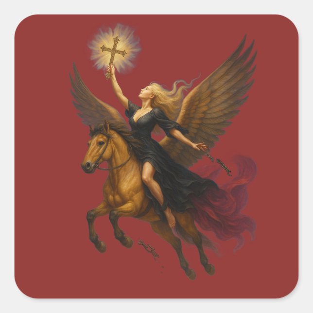 Sticker Carré Reaching For Eternity  (Devant)