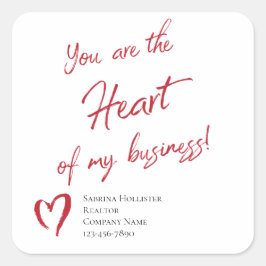 Sticker Carré Realtor Marketing Valentine's Day Marketing