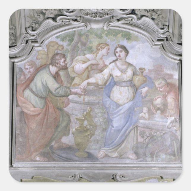 Sticker Carré Rebecca au Puits, du Réfectoire, 1753-1754 ( (Devant)