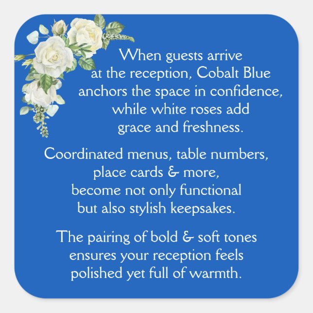 Sticker Carré Réception (Devant)