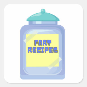 Sticker Carré Recettes de panier