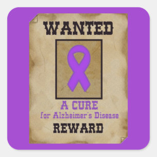 Sticker Carré Recherché : Un remède pour la maladie d'Alzheimer