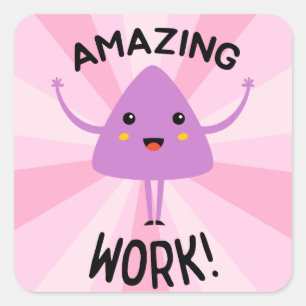 Sticker Carré Récompense des étudiants pour les professeurs de t