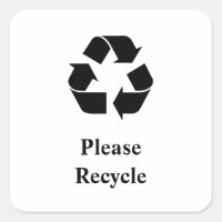 Recycler avec symbole de recyclage