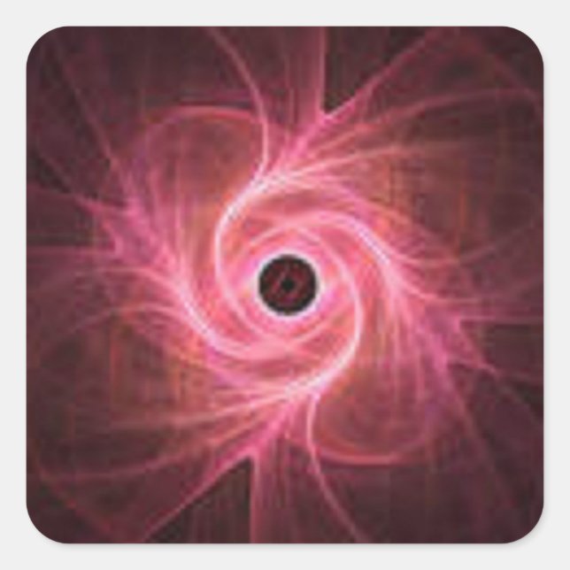 Sticker Carré Red Swirl (Devant)