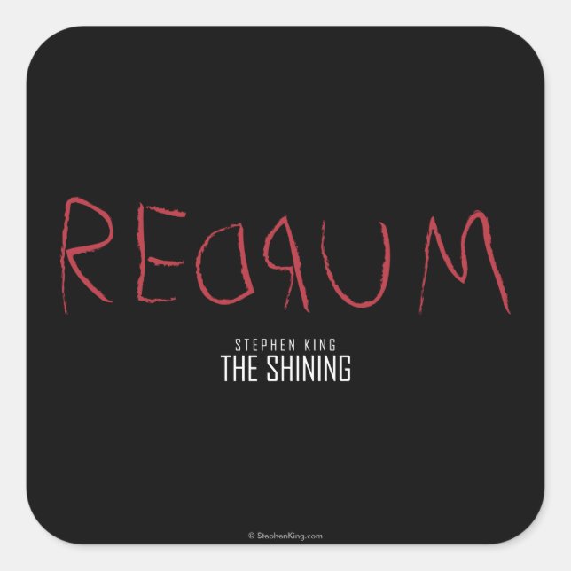 Sticker Carré Redrum (Devant)