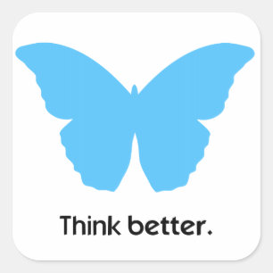 Sticker Carré Réfléchissez mieux avec MorphOS