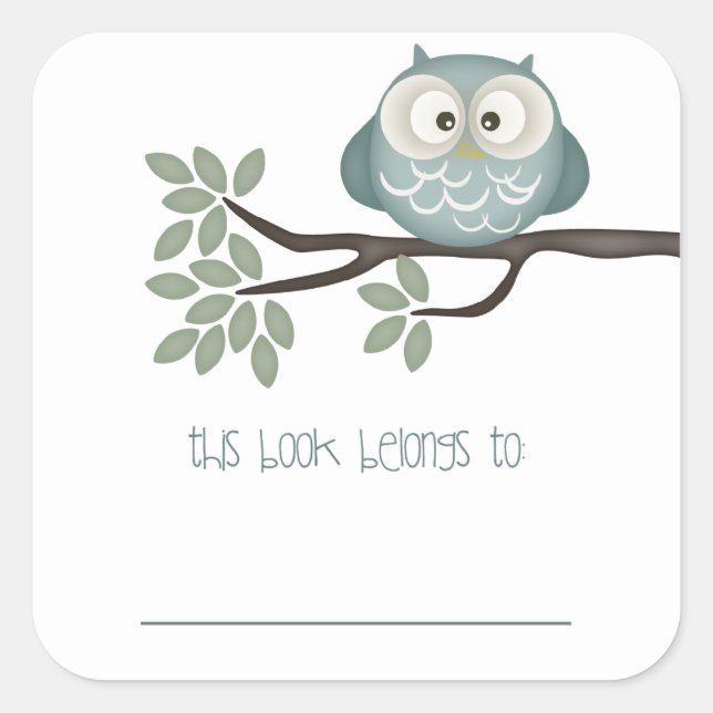 Sticker Carré Regardez qui a un bébé {Turquoise} | Plaques (Devant)