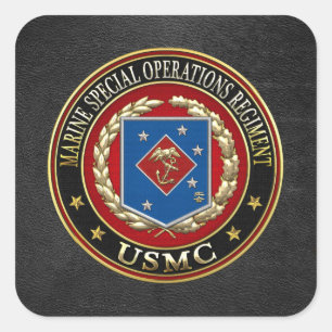 Sticker Carré Régiment d'opérations spéciales marines (MSOR) [3D