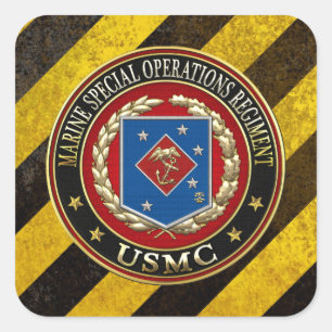 Sticker Carré Régiment d'opérations spéciales marines (MSOR) [3D