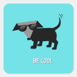 Sticker Carré Rego Berto's "Be Cool"