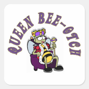 Sticker Carré Reine Bee-Yotch