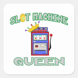 Sticker Carré Reine de machine à sous