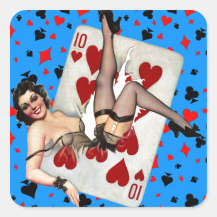 Sticker Carré Reine des Coeurs brisés