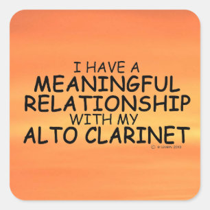 Sticker Carré Relation significative Alto Clarinet Carré Stick