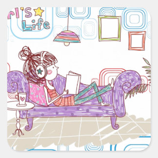 Sticker Carré Relaxant