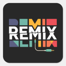 Remix Audio | Graphisme Géométrique Rétro Musique 