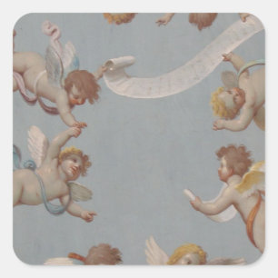 Sticker Carré Renaissance lunaire des Cherubs