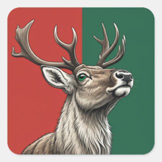 Sticker Carré Rendeer