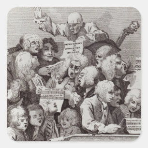 Sticker Carré Répétition de l'oratorio de Judith, 1734