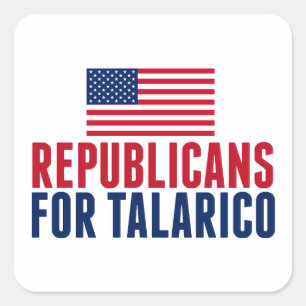 Sticker Carré Républicains pour l'élection au Sénat de Talarico 