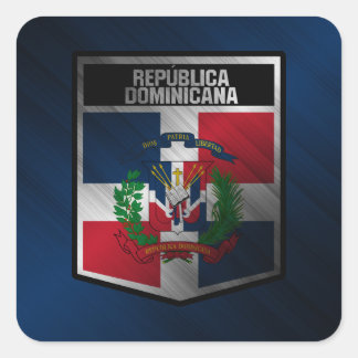 Sticker Carré République dominicaine