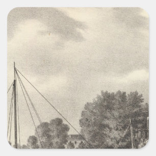 Sticker Carré Résidence de Joseph Francis, la rivière de Tom, 