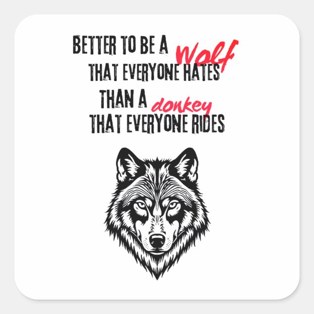 Sticker Carré Resilience, self-worth, and independence (Devant)