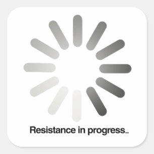 Sticker Carré Résistance en cours