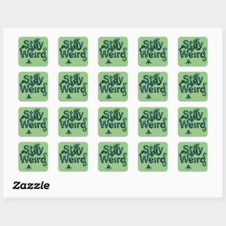 Sticker Carré Reste Bizarre Monstre