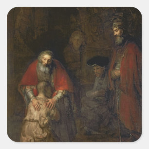 Sticker Carré Retour du Fils prodigue, c.1668-69