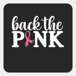 Sticker Carré Retour La Famille Rose Match Conscience du cancer