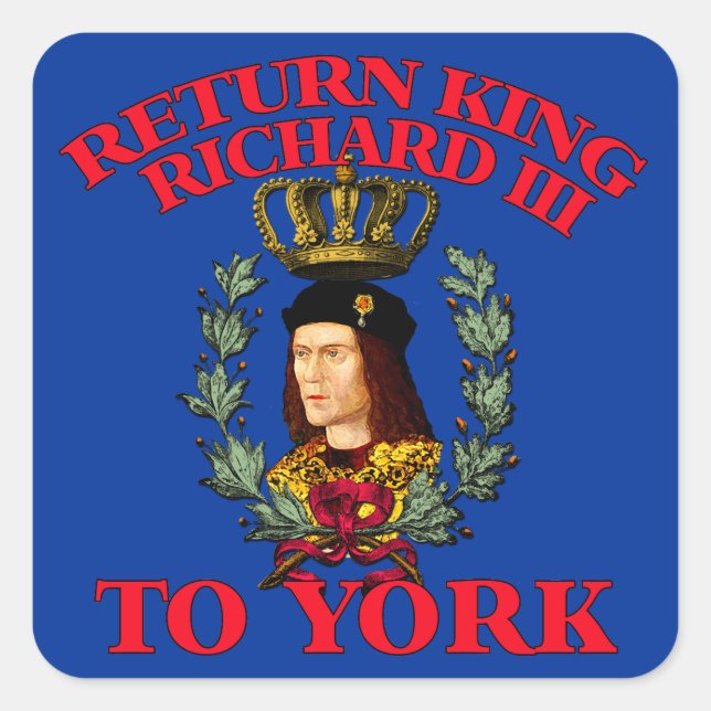Sticker Carré Retour Richard le troisième à York (Devant)