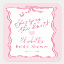 Retro Pink Bow Elle noue le noeud