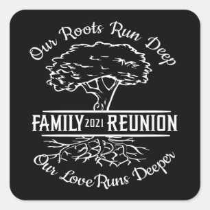 Sticker Carré Retrouvailles familiales 2021 Racines cardiaques d