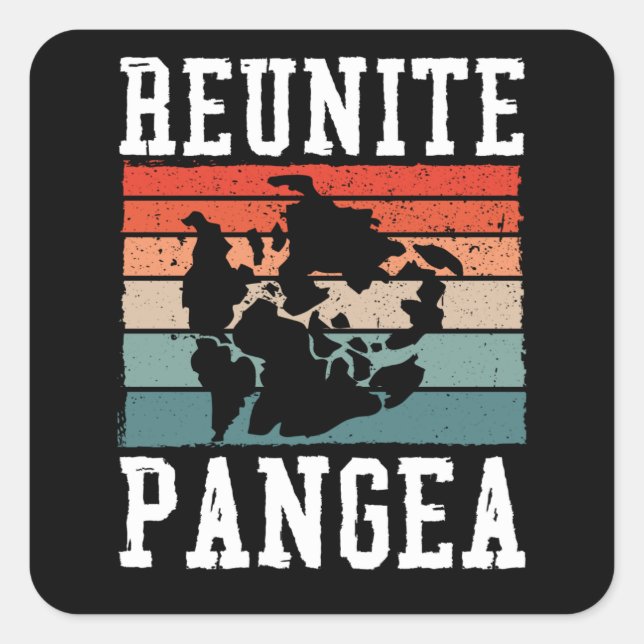 Sticker Carré Réunir la pangée (Devant)