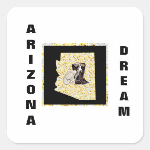 STICKER CARRÉ RÊVE D'ARIZONA