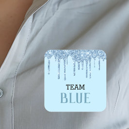 Sticker Carré Révéler le genre Prédictions Blue Boy Parties scin