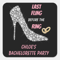 Rhinestone talons Dernier Fling Bachelorette Party