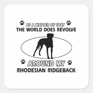 STICKER CARRÉ RHODESIAN RIDGEBACK